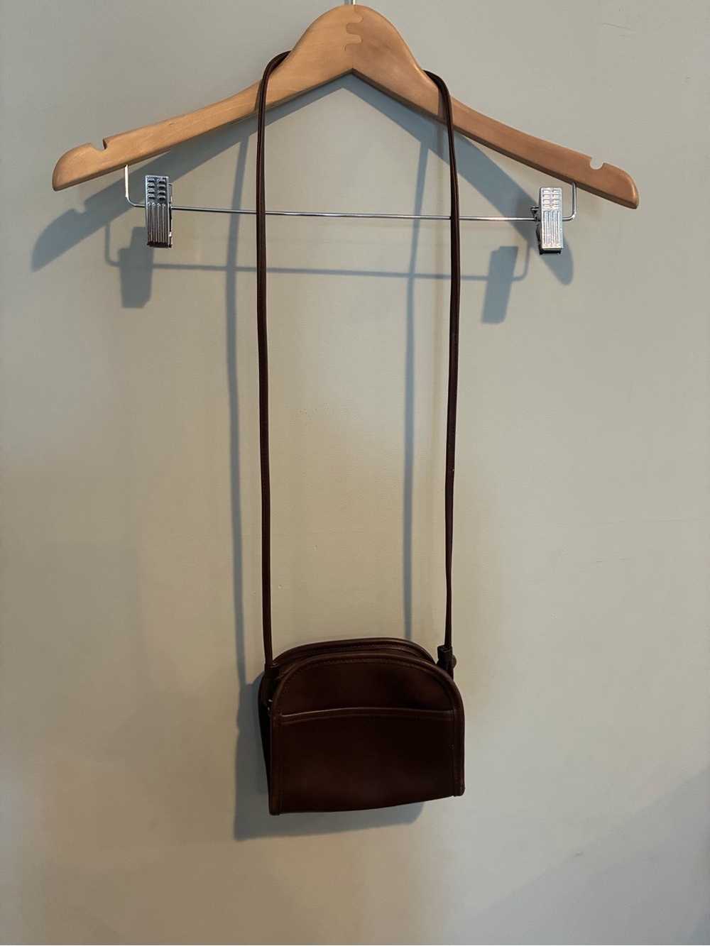 Vintage Coach Brown Leather Shoulder Bag 9017
